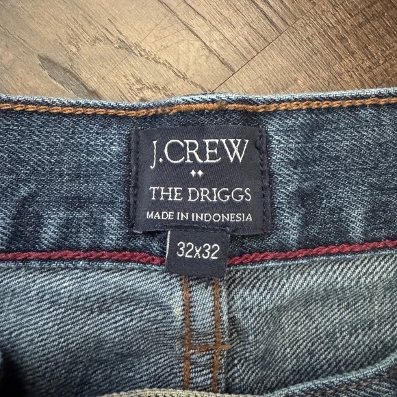 J.Crew The Driggs Mens Sz 32 x 32 Blue Jeans, Denim‎ 100% Cotton Western Slim - Picture 3 of 8